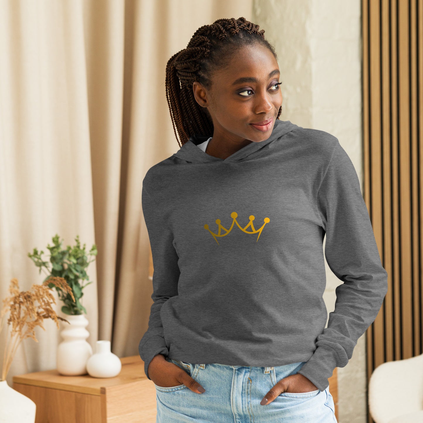Wear Your Crown Hooded long-sleeve tee