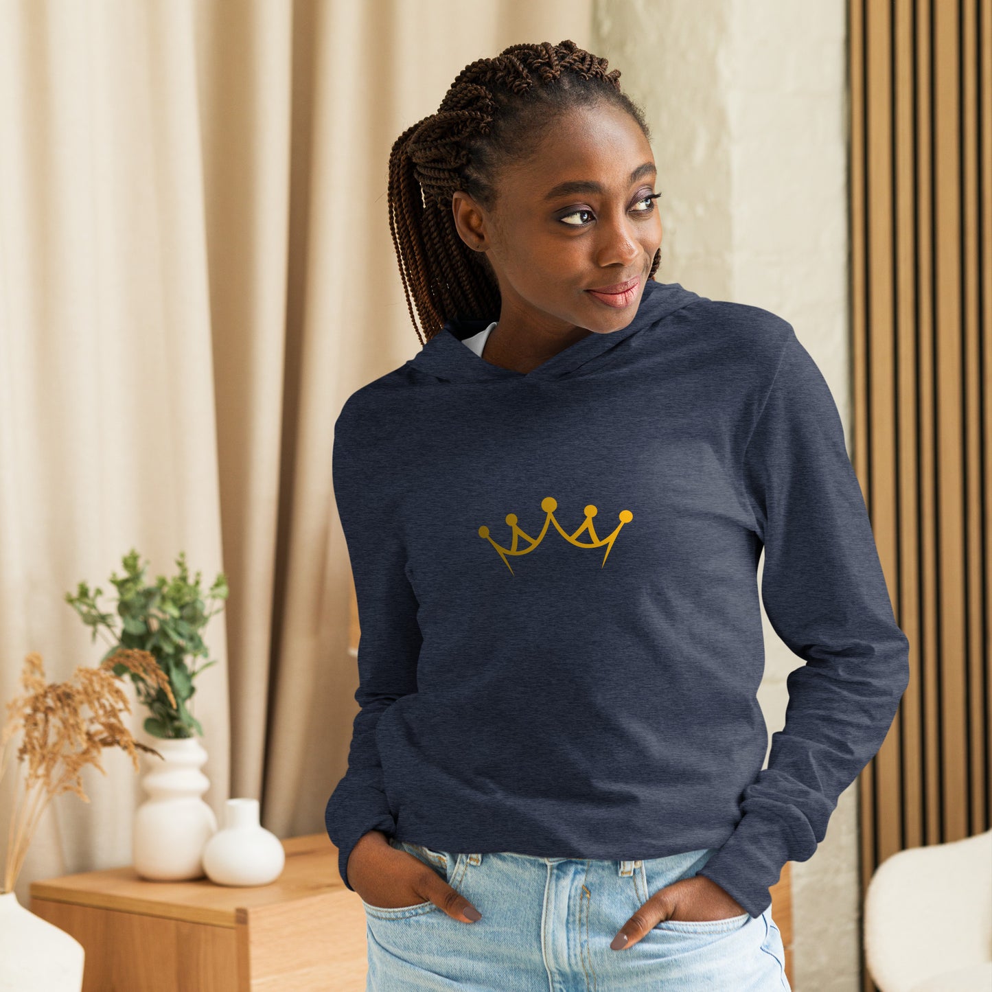 Wear Your Crown Hooded long-sleeve tee