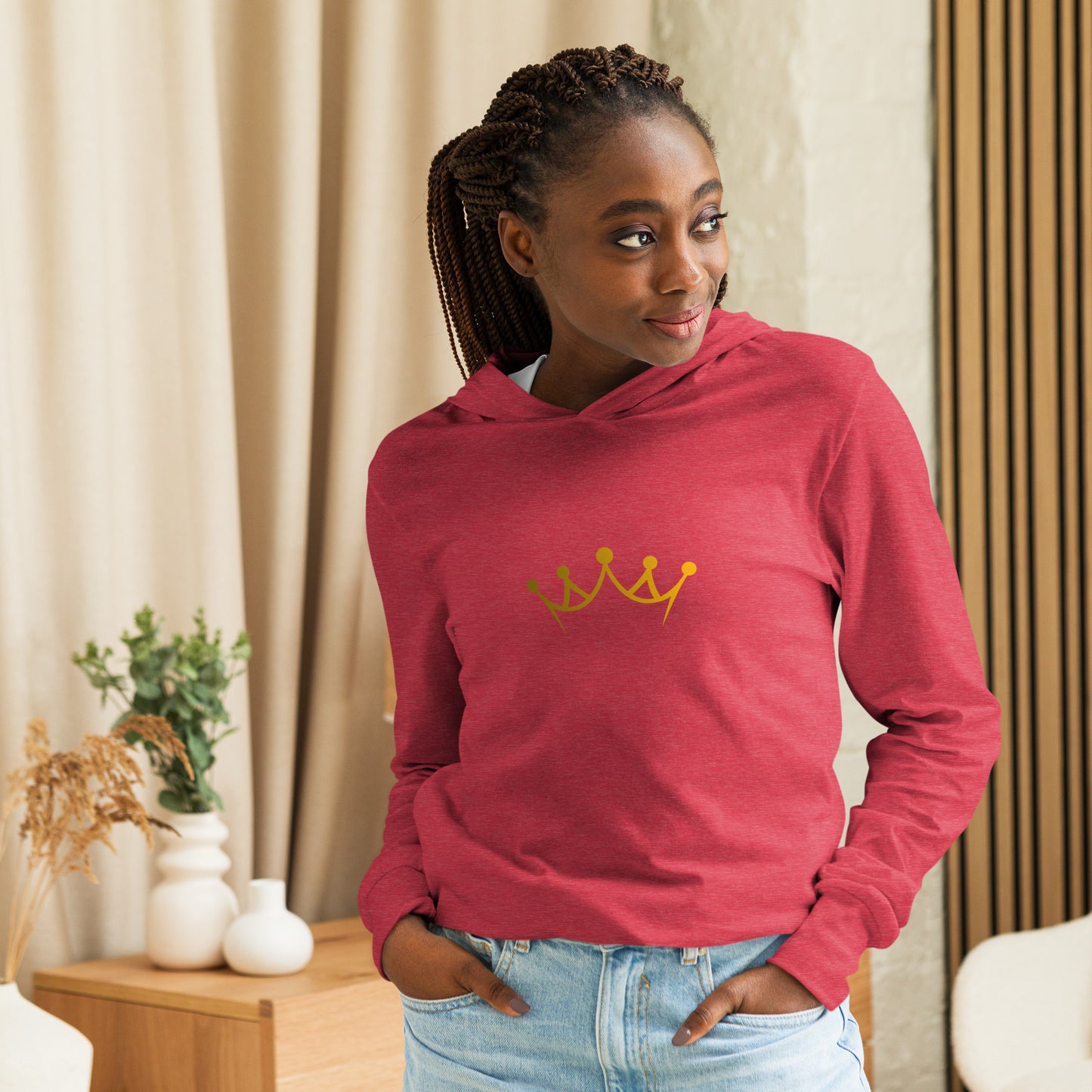 Wear Your Crown Hooded long-sleeve tee