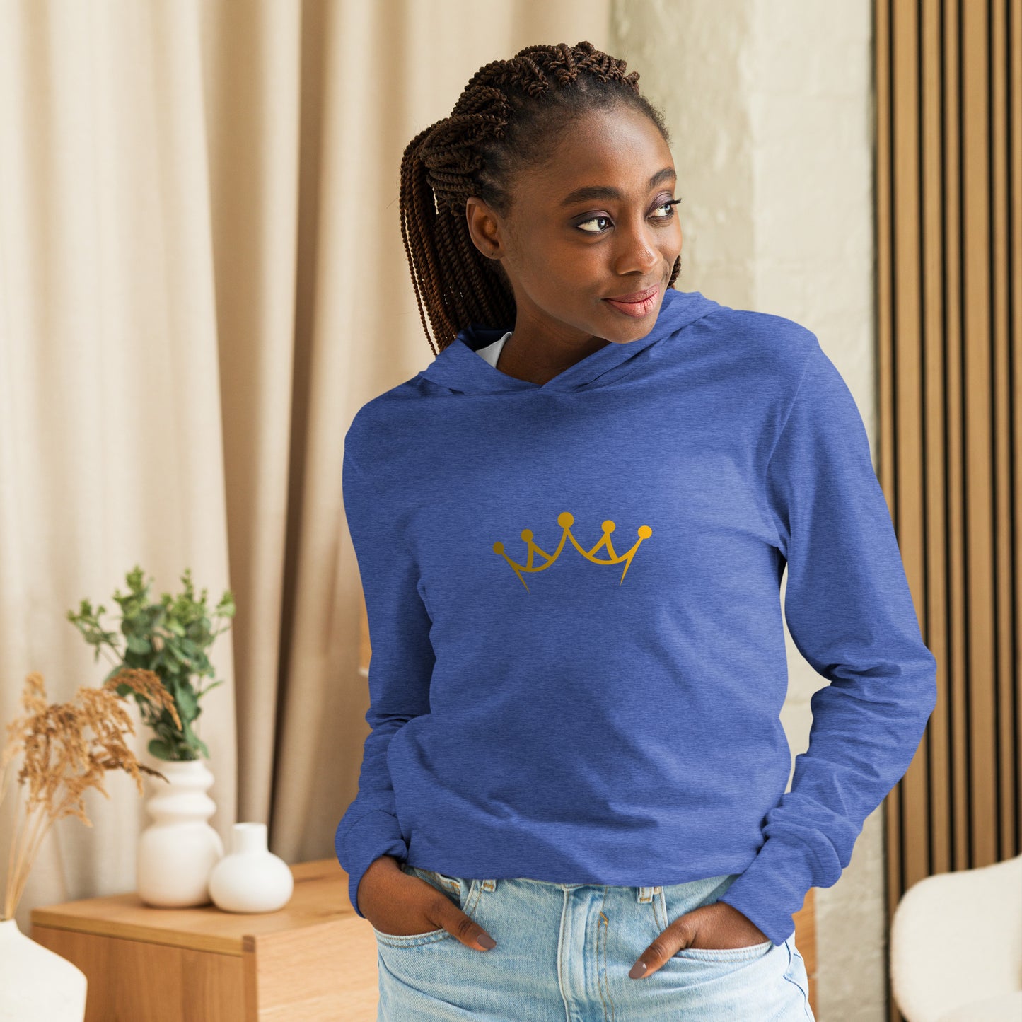 Wear Your Crown Hooded long-sleeve tee
