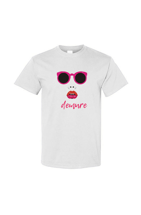 Demure Face Cotton T-Shirt